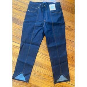 NWT Smak Parlour Ankle Denim Jeans Unique Cuff Women’s Medium